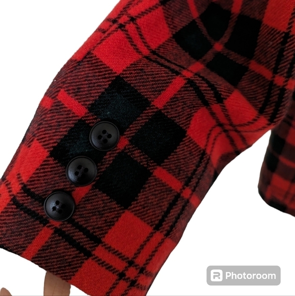 Pendleton vintage plaid wool blazer sz M - Picture 3 of 6